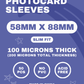 PREMIUM PHOTOCARD SLEEVES [58MM X 88MM] [SLIM FIT]