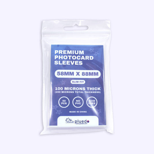 PREMIUM PHOTOCARD SLEEVES [58MM X 88MM] [SLIM FIT]