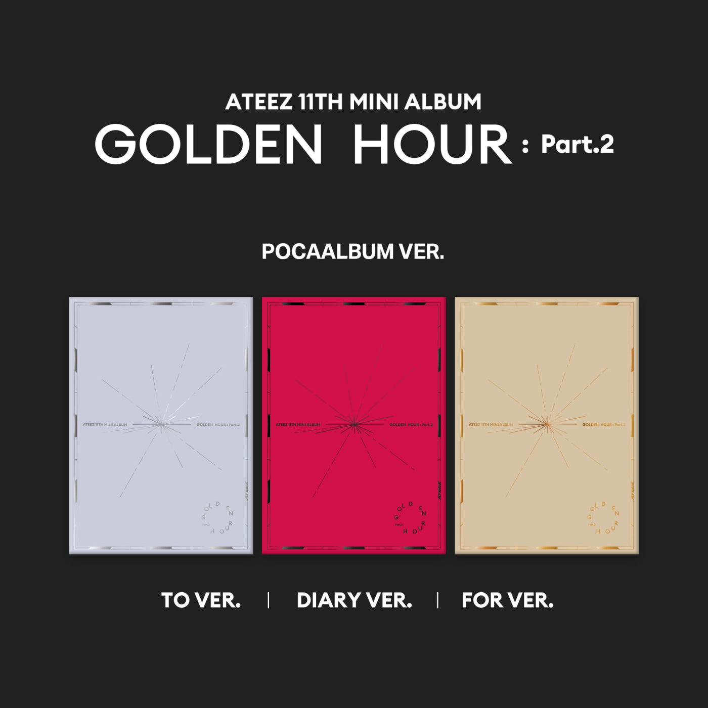 ATEEZ | GOLDEN HOUR : Part.2 (11th Mini Album)[POCAALBUM Ver.] | PRE-ORDER