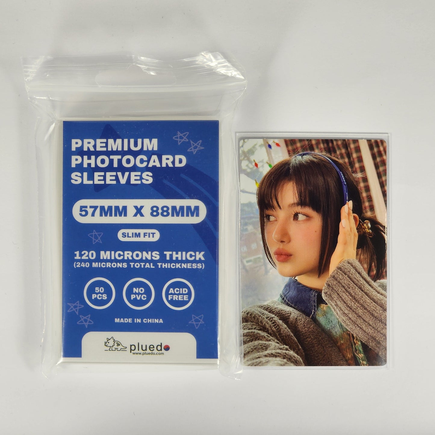 Premium Photocard Card Sleeves (50 sleeves/pack) [57mmx88mm] [Error Packs] | Get a free album!