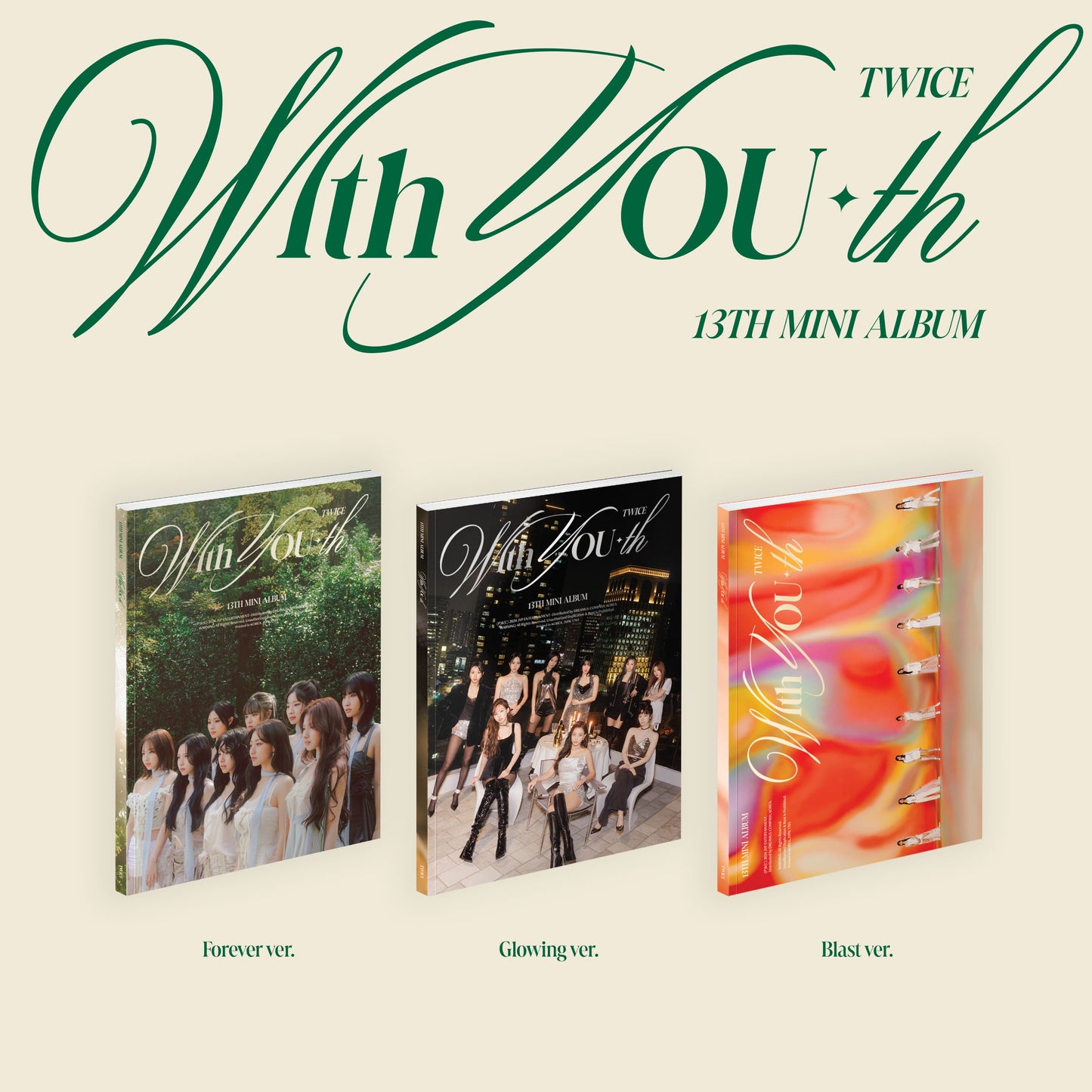 TWICE | With YOU-th (13th Mini Album) | PRE-ORDER | JYPSHOP, WITHMUU, SOUNDWAVE, & YES24 POBS AVAILABLE!